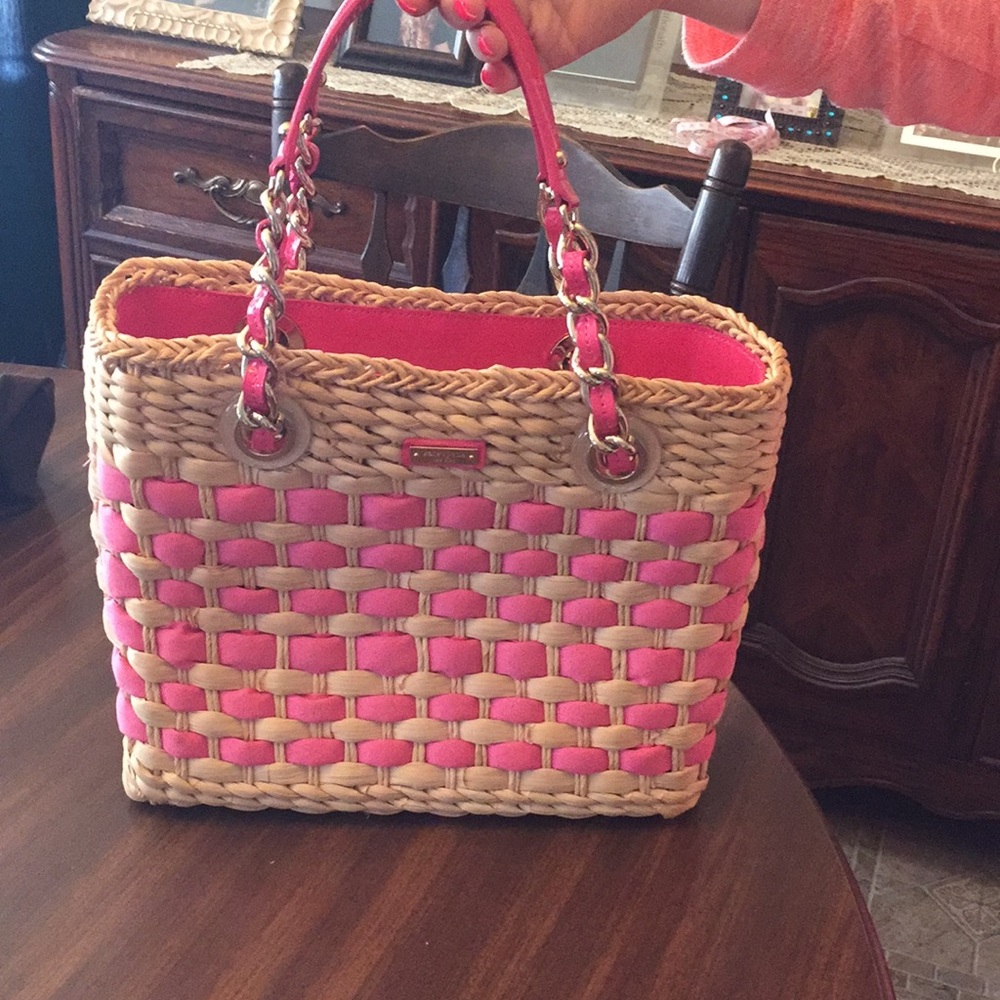 Authentic woven Kate Spade bag
